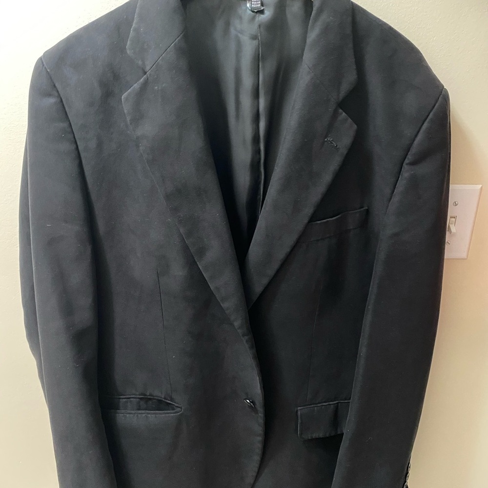 Zara men black velvet blazer L